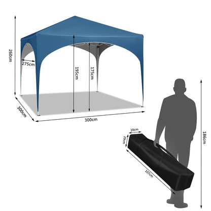 "Waterproof 3x3m Pop-Up Garden Canopy for Outdoor Events"