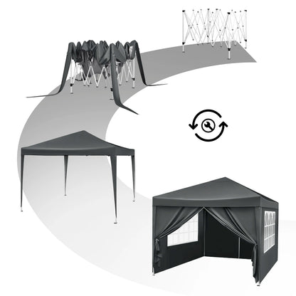 Foldable 3x3m Canopy Tent – Waterproof UV Sun Protection with Carry Bag!