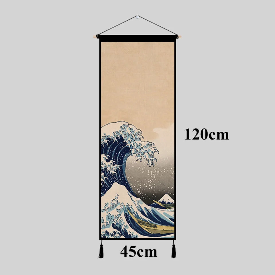 Japanese-Style Wall Hanging Tapestry