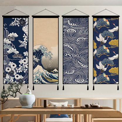 Japanese-Style Wall Hanging Tapestry