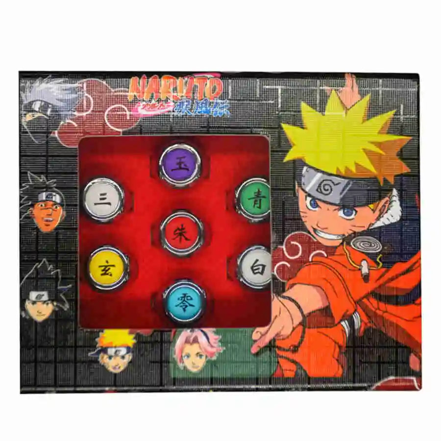 SET Naruto Metal Rings Anime