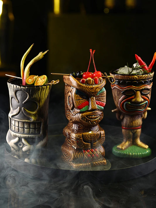 Hawaian Tiki Mugs