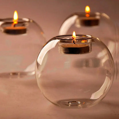 Crystal Ball Candle Holder