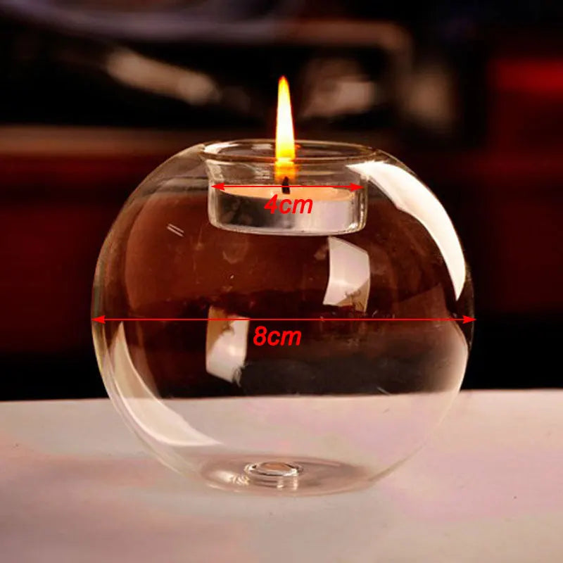 Crystal Ball Candle Holder