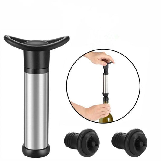 Reusable Vacuum Wine Stoppers with Pump