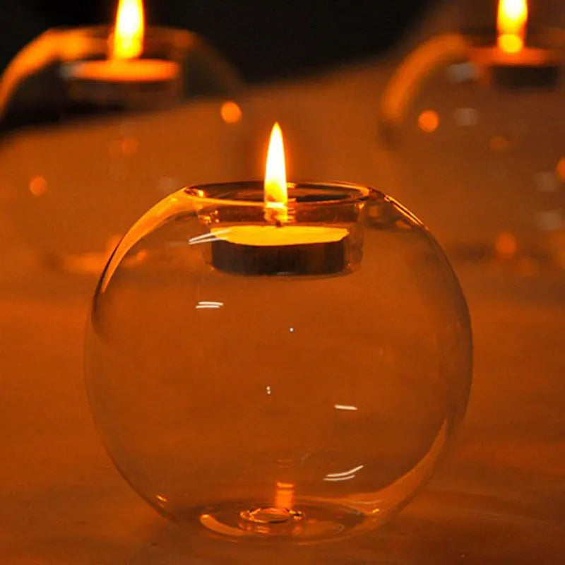 Crystal Ball Candle Holder