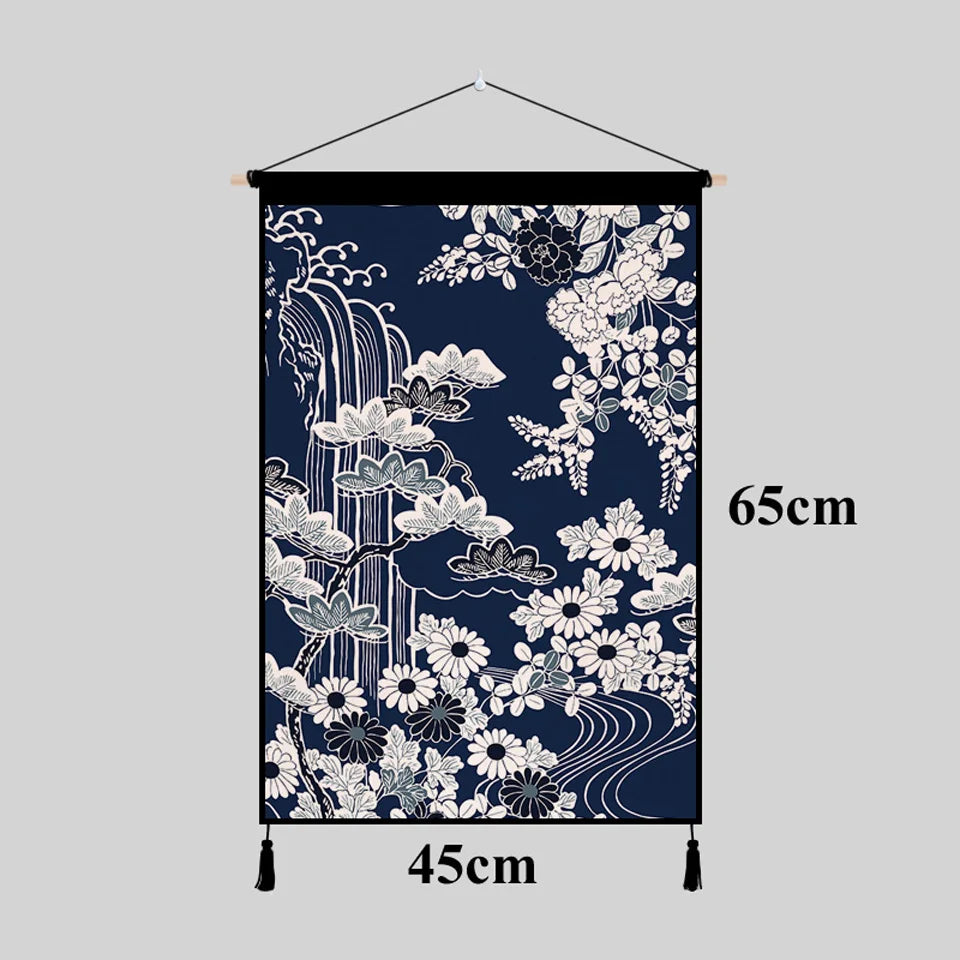 Japanese-Style Wall Hanging Tapestry