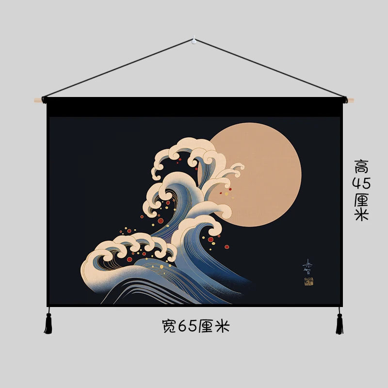 Japanese-Style Wall Hanging Tapestry