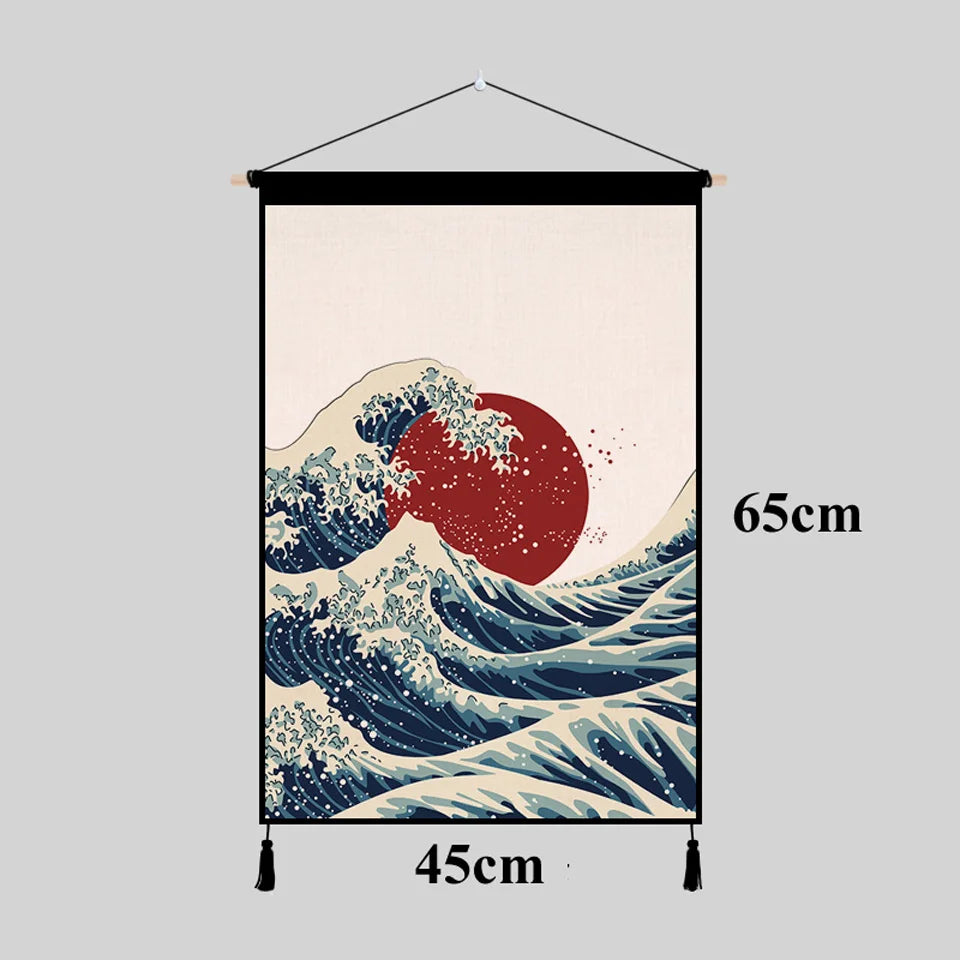 Japanese-Style Wall Hanging Tapestry