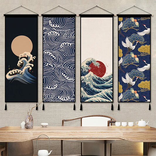 Japanese-Style Wall Hanging Tapestry