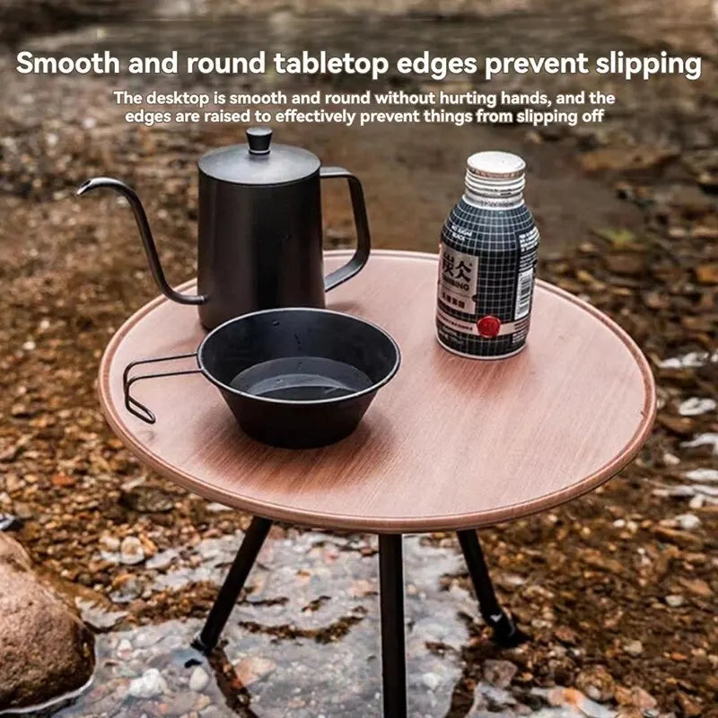 Ultra-Lightweight Outdoor Round Table – Perfect for Camping, Picnics, and Gardens!