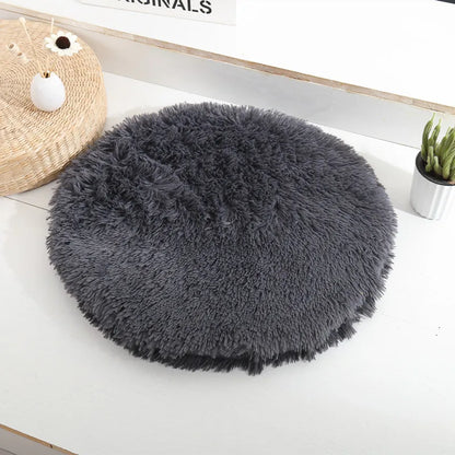 Soft Plush Round Pet Bed Mat