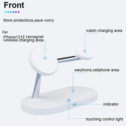 3 in 1 Magnetic Wireless Charger Stand For Apple Devices