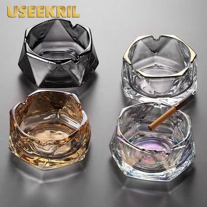 Hexagonal Glass Ashtray