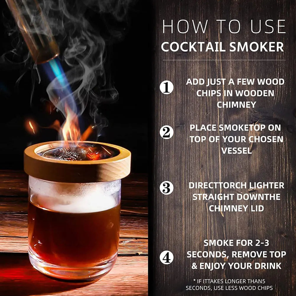 Cocktail Smoker Kit – Enhance your drinks with rich flavors. Perfect for whiskey and cheese!