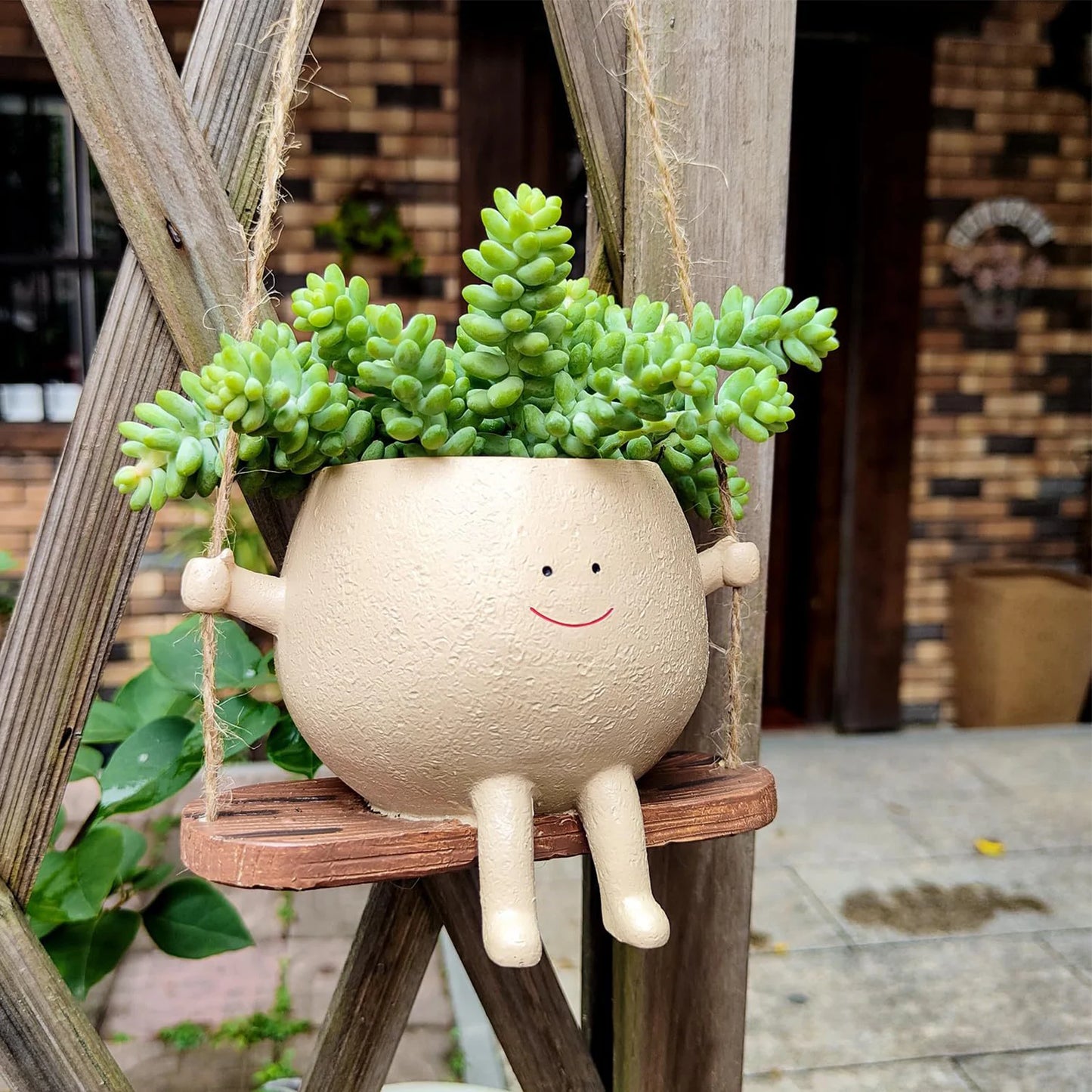 "Swing Face" Plant Pot