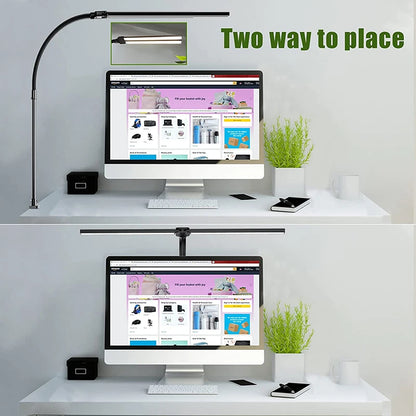 24W LED Desk Lamp with Double Head Design