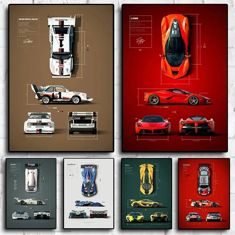 Famous Cars Wall Art