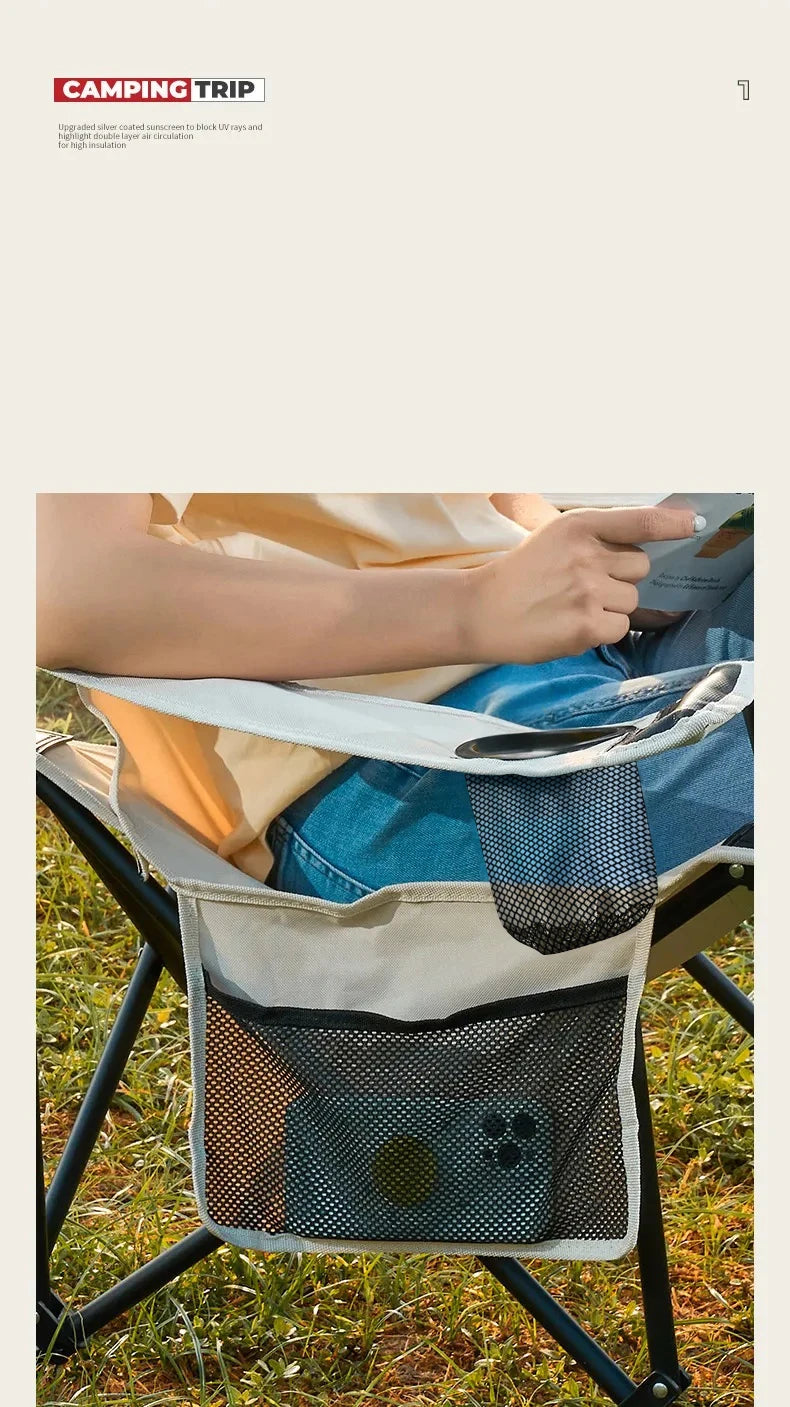 Ultra-Lightweight Portable Folding Chair – Perfect for Camping, Hiking, and Fishing!