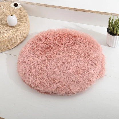 Soft Plush Round Pet Bed Mat