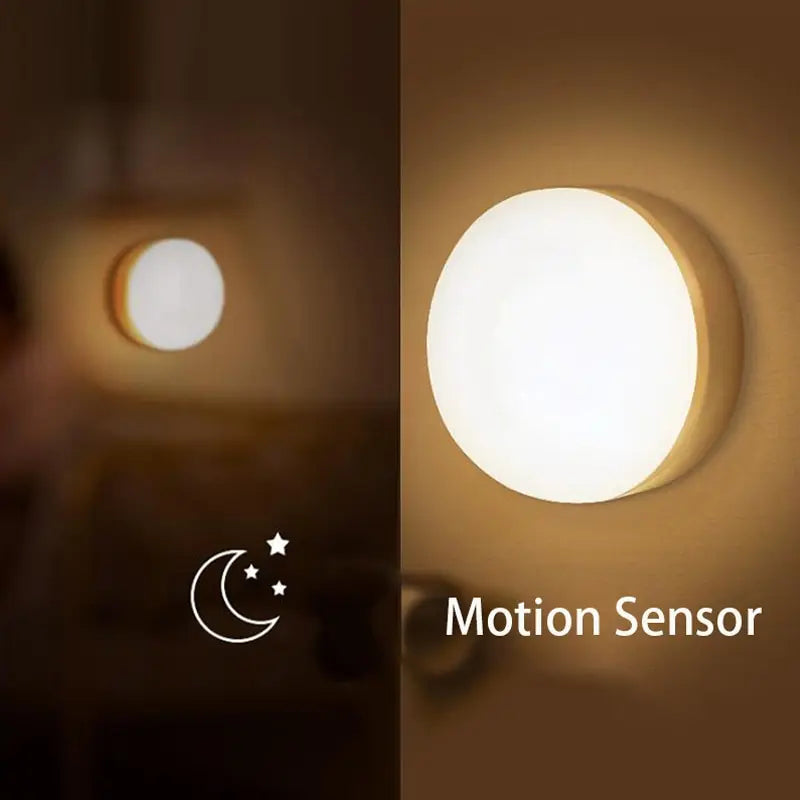 Smart LED Night Light with Human Body Sensor – Illuminate Your Space Automatically!