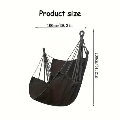 Leisure Fabric Hammock Chair – Outdoor Swing with Storage Bag and Anti-Rollover Design!