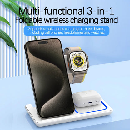 30W 3in1 FoldableFast Wireless Charger