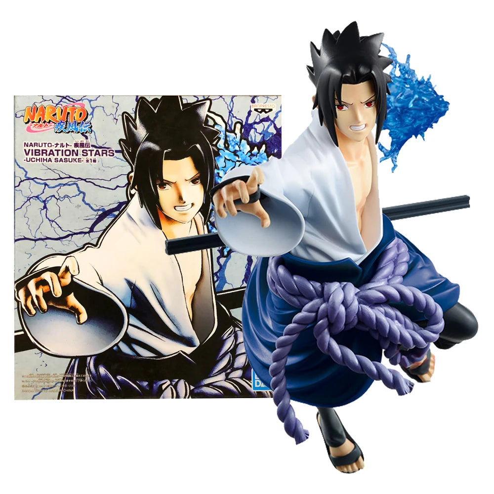 BANDAI Naruto Shippuden Anime Uchiha Sasuke Action Figure Fighting Chidori