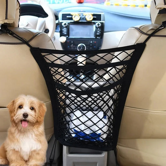 Compact and Durable Car Backseat Net for Pets