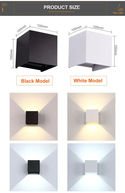 Modern Square LED Wall Sconce