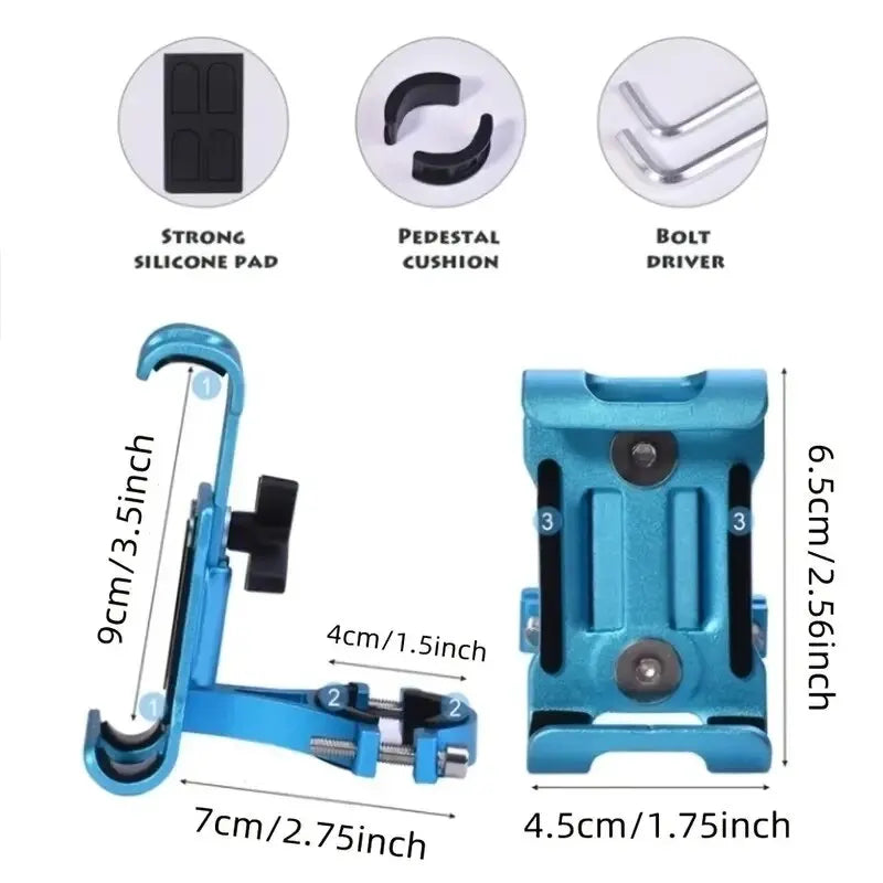 Metal Anti-Slip Phone Holder with Bracket