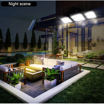 Solar-Powered Outdoor LED Lamp - Adjustable & Waterproof