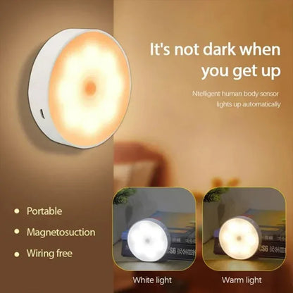 Motion Sensor LED Night Light with USB Charging