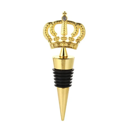 Crown Shaped Wine Stopper for Parties and Weddings – Alloy Wine Fresh-Keeping Accessory`