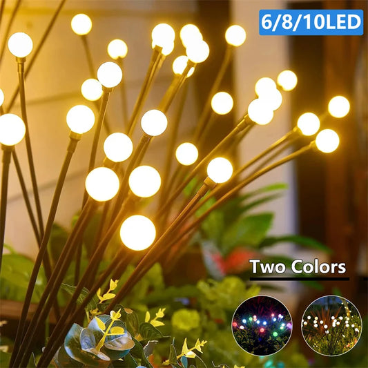 Firefly Solar Garden Lights - Outdoor LED Lawn Decoration