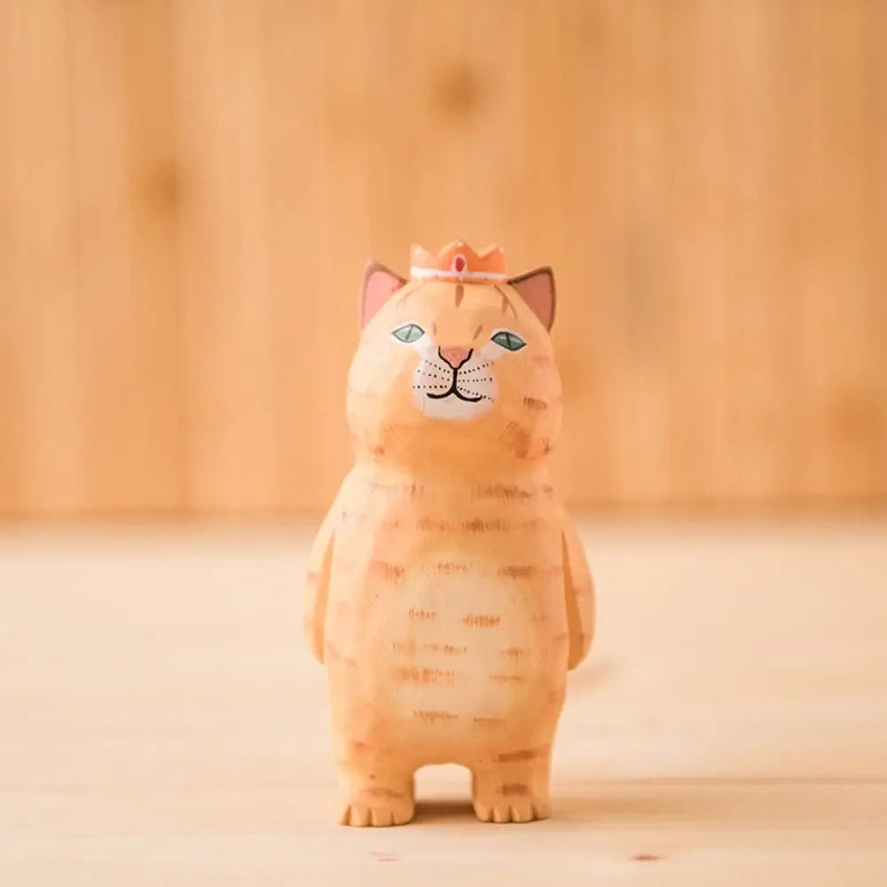 Cute Wood Kitten Ornaments