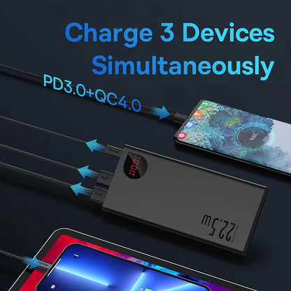 10000mAh - 22.5W PD Fast Charging Power Bank