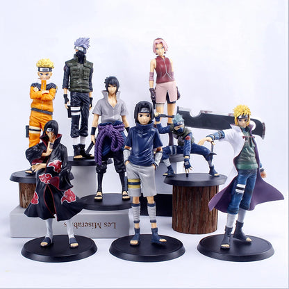 BANDAI Naruto Anime Figure Uchiha Sasuke  Kakashi Huzumaki Naruto  Action Figures