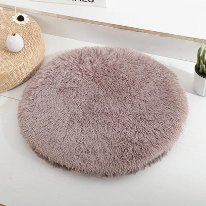 Soft Plush Round Pet Bed Mat