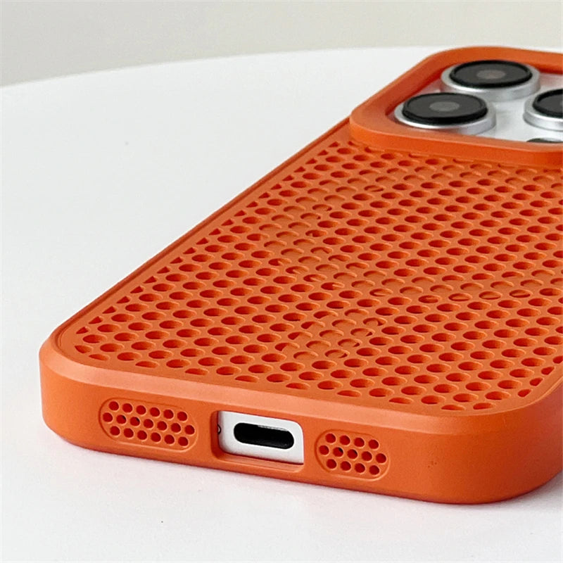 Heat Dissipation Mesh Magnetic Case for iPhone series