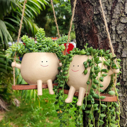 "Swing Face" Plant Pot