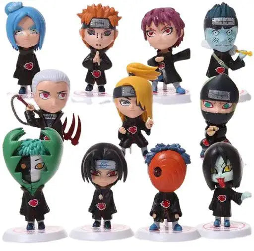 BANDAI 11 Pcs/Set Naruto Shippuden Anime  Figure