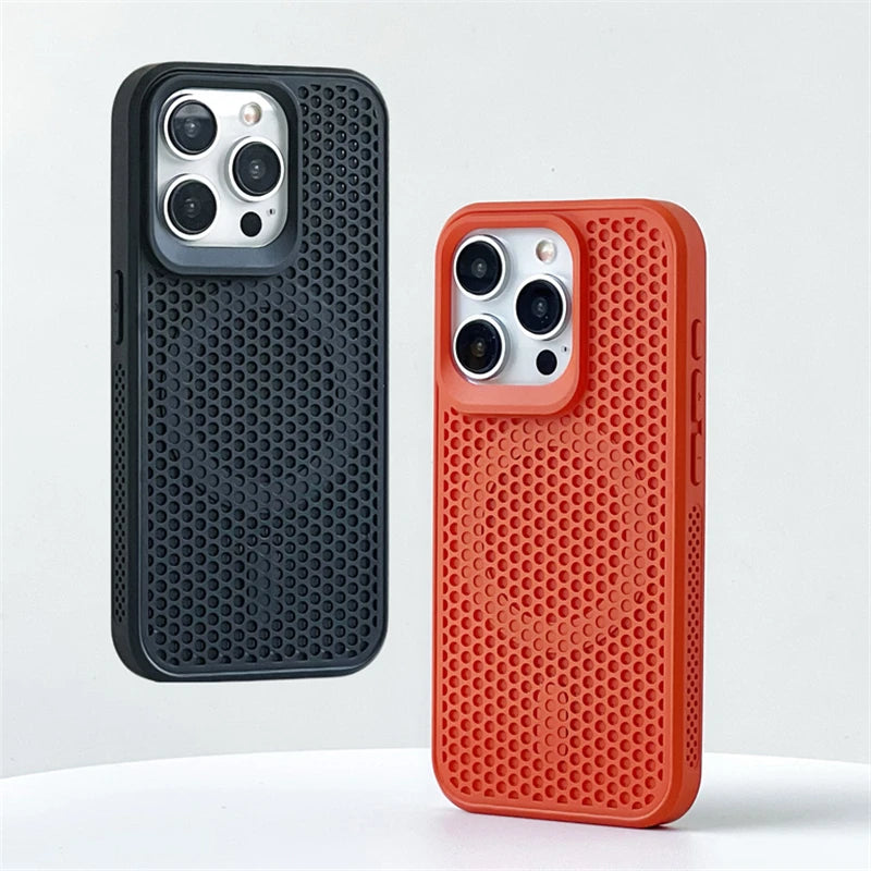 Heat Dissipation Mesh Magnetic Case for iPhone series