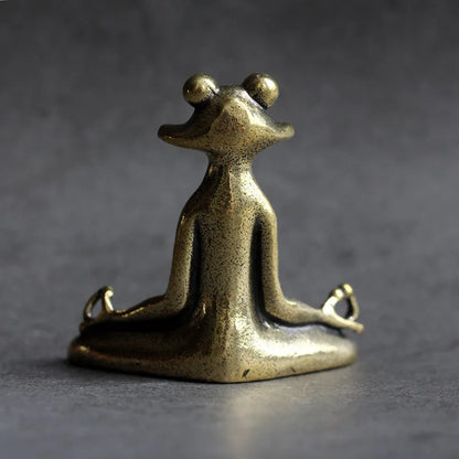 Sitting Zen Frog Statue