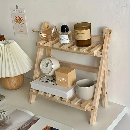 2 Tier Wooden Rack