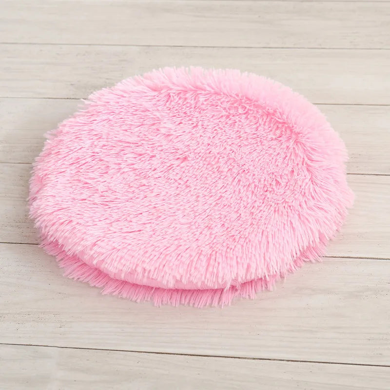 Soft Plush Round Pet Bed Mat