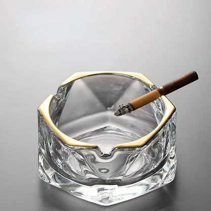 Hexagonal Glass Ashtray