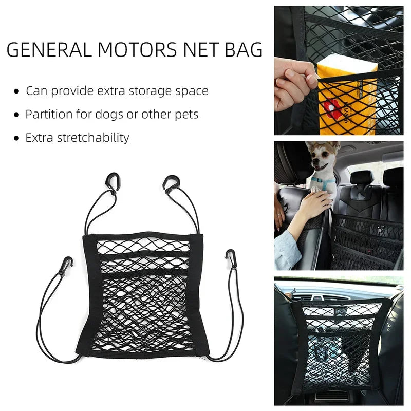 Compact and Durable Car Backseat Net for Pets