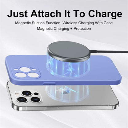 Silicone Phone Case with Magsafe For iPhone models 1/2