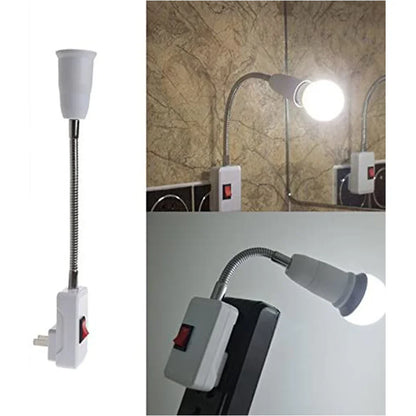 Plug-in Lamp Base with Flexible Neck